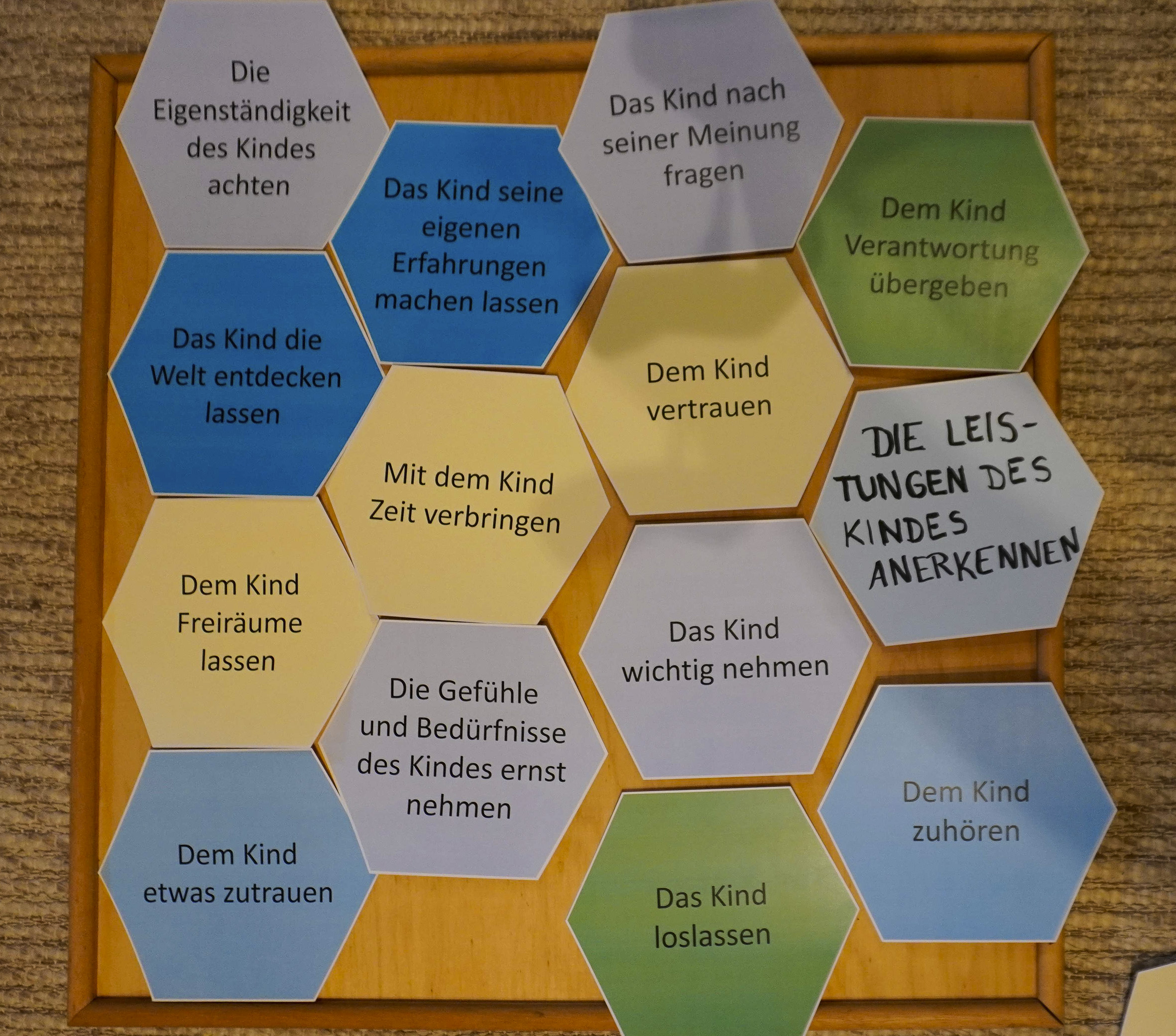 Die ausgewählten Themenkarten als Inspiration für Eltern. Foto: Sebastian Keber Die ausgewählten Themenkarten als Inspiration für Eltern. Foto: Sebastian Keber